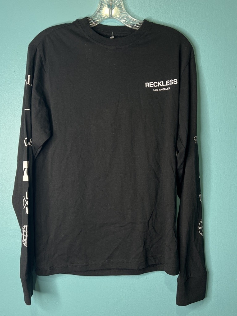 Young & Reckless Black Long Sleeve Graphic Tee